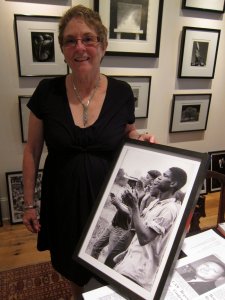 Jane Hearn with her favorite photograph taken by her late husband Jim Lucas
